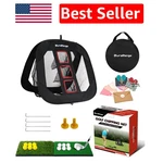 All-in-one Portable Golf Chipping Net With 6 Balls & Triple Target For Training. Fixed Price $90.89.