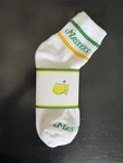 2026 Tournament X Del Campo White Athletic Socks "masters"/ancg Nwt. Fixed Price $49.99.