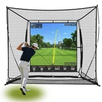 Kuibonu 2026 Upgraded Golf Simulator Cage With Hd Screen & Side Bar.... Fixed Price $450.69.