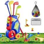 Hyes Toddler Golf Set 2-4 Years, Kids Club With 8 Balls, Plastic Blue. Fixed Price $41.99.