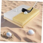 Golf Bunker Practice Mat Dual Sand Trap Trainer With Shallow & Deep Pit. Fixed Price $144.86.