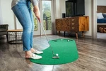 3 Hole Portable Golf Putting Green Mat Practice Indoor Training Anti-skid Back. Fixed Price $59.99.