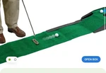 Jef World Of Golf Hazard Deluxe Putting Mat, Green. Fixed Price $25.00.