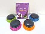 Hunger For Words Talking Pet Starter Set 4 Piece Recordable Buttons Dog Training. Fixed Price $15.00.