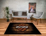 Harley Rug, Motorcycle Area For Living Room, Fan Cool. Fixed Price $248.90.