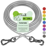 Dog Tie Cable, Heavy Duty Chains For Outside With Lockable Hook, Pet .... Fixed Price $24.86.