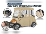 Greenline By Eevelle Glec Club Precedent Golf Cart Enclosure 2 Passenger. Fixed Price $119.99.