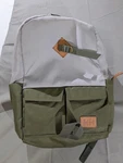 Helly Hansen Backpack Gray Green Dual Zip Daypack Front Pockets Size Std Unisex. Fixed Price $32.16.