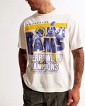 Los Angeles Rams Nfl Football Team White Shirt Unisex Tee Vtg HN4825. Fixed Price $21.99.