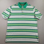 Nike Key Stretch Uv Stripe Polo Shirt Mens Xl Green Tour Performance Golf 585825. Fixed Price $19.99.