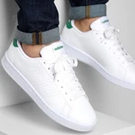 Adidas Advantage Men's Tennis Shoes White Sneaker Athletic Trainer Footwear #300. Fixed Price $49.95.