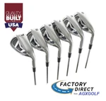 Tall Seniors Wide Sole Irons Set 5-6-7-8 & 9 +pw Flex Graphite Shafts; Us. Fixed Price $219.95.