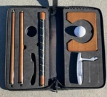 Portable Indoor Golf Putting Cup Set With Putter, Balls, Wooden Target & Case. Fixed Price $17.47.