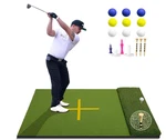 Golf Hitting Mat With Tee Turf, Extra Large Area, Practice All Clubs. Fixed Price $139.99.