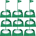 Sotiff 9-PACK Golf Putting Cup & Flag Set Training Aids Indoor/outdoor. Fixed Price $51.97.