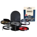 Tablecraft Glass Rimming Station With Swing Out Trays Black 18.5 Inch. Fixed Price $40.89.