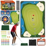 Golf Chipping Game With Hitting Mat, 72"X48" Double-sided Sticky Practic.... Fixed Price $91.24.