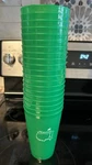 Twenty (20) Masters Golf Green Cups Augusta Free Shipping. Fixed Price $20.00.