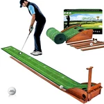 Gimiyaa Golf Putting Mat Green Indoor And Outdoor With Auto Ball Return,game .... Fixed Price $150.69.