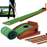 Gimiyaa Golf Putting Mat Auto Ball Return Indoor Outdoor Practice. Fixed Price $89.99.