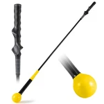 Golf Swing Trainer Aid, 47" Warm-up Practice Stick W/weighted Head For Grip. Fixed Price $29.99.