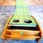 Perfect Practice Golf Putting Mat Compact Edition 8' Long Green Roll Out. Fixed Price $36.75.
