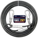 Dog Tie Out Cable 25FT Heavy Duty 1000LBS Break Strength, 5MM Diameter. Fixed Price $25.04.