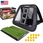 Champkey Double -sided Golf Chipping Net Mat And 12 Foam Balls Professional. Fixed Price $80.44.