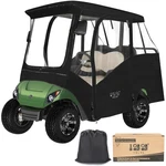 Yamaha Golf Cart Cover With Side Mirror Openings & Clear Pvc Windows For Safety. Fixed Price $222.59.