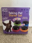 Hunger For Words Talking Pet Starter Set 4 Recordable Buttons Dog Trainer. Fixed Price $8.00.