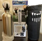 Stainless Steel Golf Bottle Set By Finelife. Fixed Price $19.99.