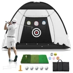 Golf Net, 9.8X7.8FT Practice With Mat, All 1 Home Hitting. Fixed Price $106.77.