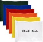 6 Pieces Large Golf Flags With Tube Inserted X 13 Inch 420D Multicolor. Fixed Price $42.99.