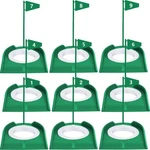9 Pack Golf Putting Cup And Flag Plastic Hole Training Aids Put.... Fixed Price $42.89.