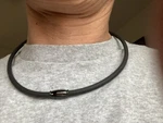 Titanium Necklace Bio Therapy Silicone Rope Magnetic Clasp Ion. Fixed Price $19.99.
