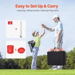 Backyard Bucket Golf Game Set 3 Hole Portable Outdoor Fun Kids Adults. Fixed Price $74.99.