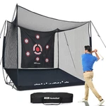 10X8X6FT Heavy-duty Golf Net Driving Range For Backyard Indoor With Target Cloth. Fixed Price $191.95.