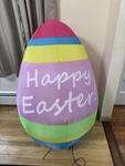Easter Inflatable 4 Foot Tall Yard Indoor Outdoor Decoration Colorful Giant Egg. Fixed Price $14.99.