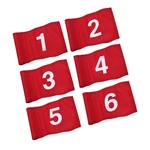 Kingtop Golf Flag With Tube 8 By Inches, NUMBERED#1-6. Fixed Price $90.99.