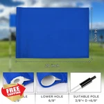 Kingtop Golf Flags 20X14" Blue 420D Nylon Putting Green 3-PACK. Fixed Price $67.88.
