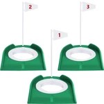 3 Pcs Golf Putting Cup Hole Training Aids Putters With Plastic Flag For .... Fixed Price $22.86.