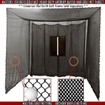 Golf Cage Practice Net And Baffle 10' X (#252POLY) Frame Not Included. Fixed Price $289.99.