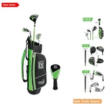 Pga Tour Youth Golf Club Set For Beginners Ages 3-8 Light Blue And Green. Fixed Price $307.95.
