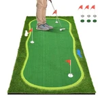 5X10FT 3 Holes Large Golf Putting Green Realistic Dual Turf Mat. Fixed Price $229.49.