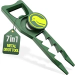 7-IN-1 Metal Golf Divot Tool With Magnetic Ball Marker Tee Height Setter Club. Fixed Price $23.90.