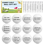 12 Pcs Funny Golf Balls And Tees Set With Gift Box Accessories For Men D.... Fixed Price $41.83.