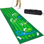 Pgm Golf Putting Mat Velvet Indoor Outdoor Portable 31.5X118.1 W/ Carry Bag. Fixed Price $40.00.