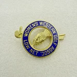 Vintage Gold Tone Womens Western Golf Association Low Net Pin Accessory. Fixed Price $12.00.
