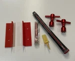 Golf Accessories Lot: Brush Tee, Putting Gate Trainer, Pride Mcc Align Grip. Fixed Price $14.99.