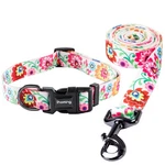 Ihoming White Floral Puppy Collar & Leash Set For Small Dogs Cats, 10 Lbs Max. Fixed Price $15.57.